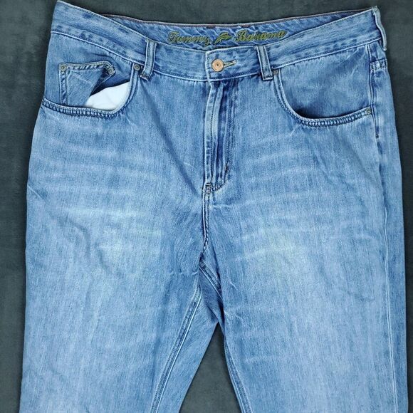 Tommy Bahama Classic Fit Mens Jeans 38x34 Light Wash Cotton Tencel - Picture 7 of 16